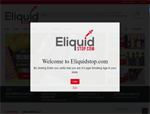Tablet Screenshot of eliquidstop.com